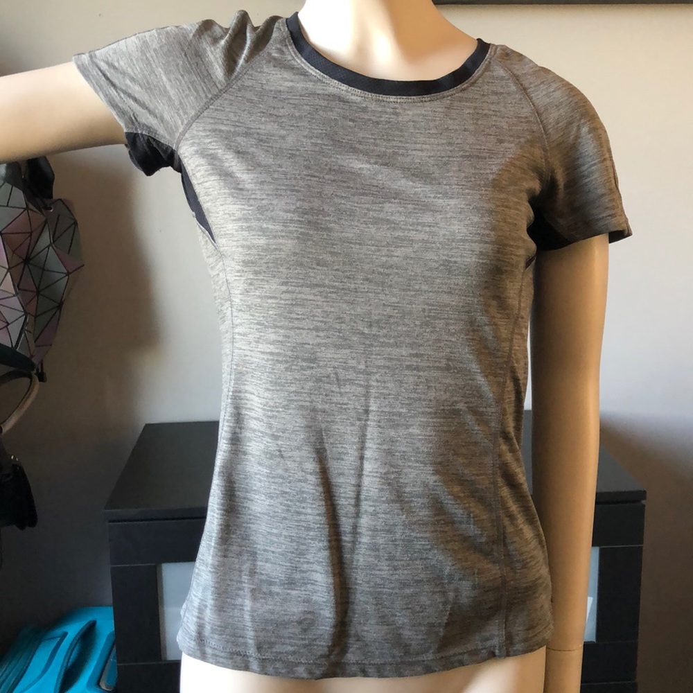 Grey active wear top
